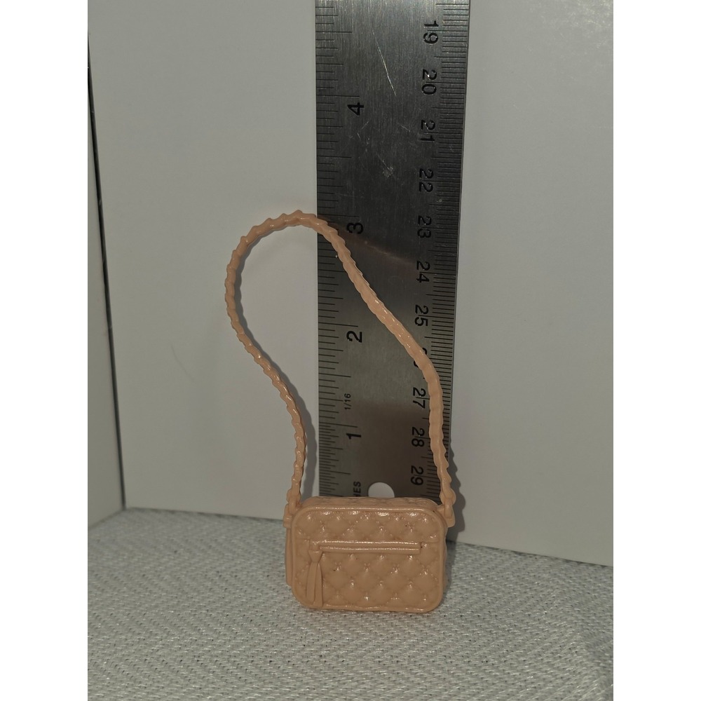 miniature quilted handbag made for 1/6 scale fashion dolls, Barbie sized vintage